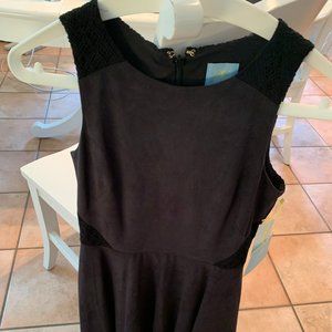 Black Ultra Suede Dress NWT size O